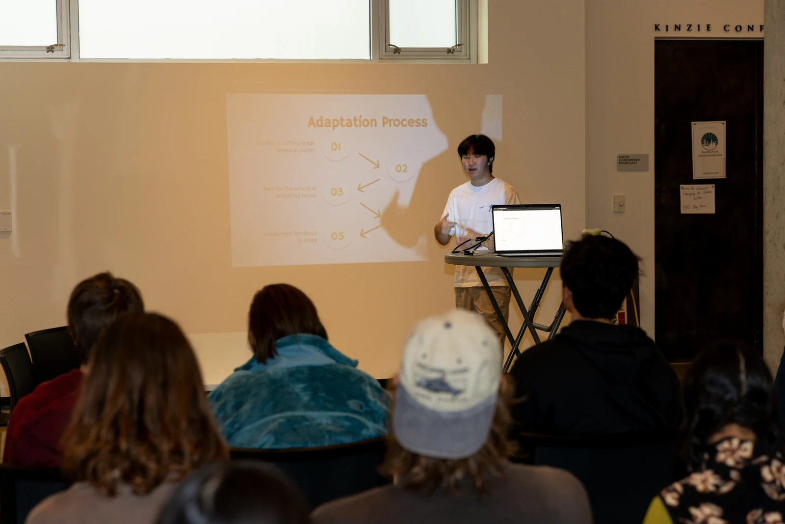 IRISTEM presenting its research adaptation process at the Bay Area Youth Climate Summit