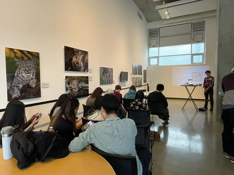 Participants joining IRISTEM’s climate workshop at the Bay Area Youth Climate Summit