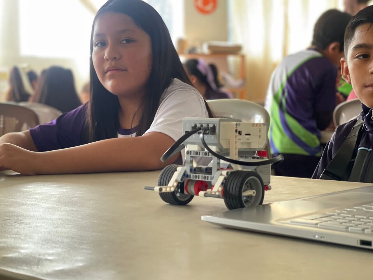 IRISTEM students reviewing research together